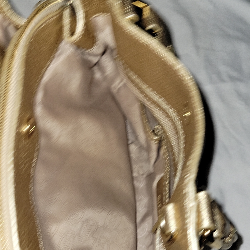 MICHAEL Michael Kors Metallic Gold Satchel - Picture 7 of 10